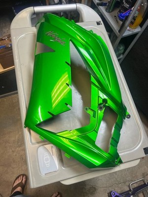 Kawasaki Zx14r 2012-2023 Front Left Side OEM Golden Blazed Green Fairing
