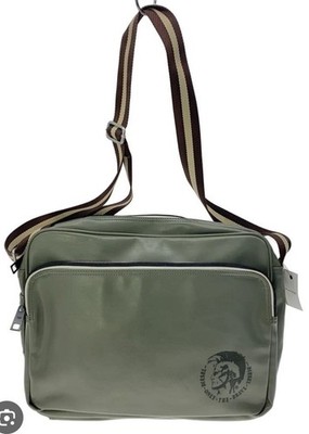 Diesel Only The Brave Grün Macbook Pro Laptop Universal Leder Tasche Vintage Neu mit Etikett