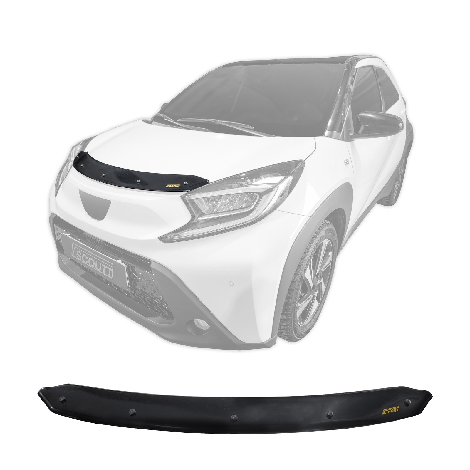 Protège-capot Scoutt pour sécuriser vos trajets en Toyota Aygo X