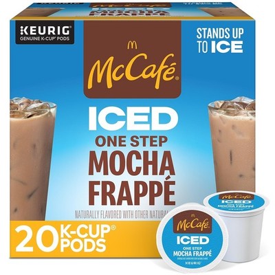 ICED One Step Mocha Frappe Keurig Single Serve K-Cup Pods 20 Count