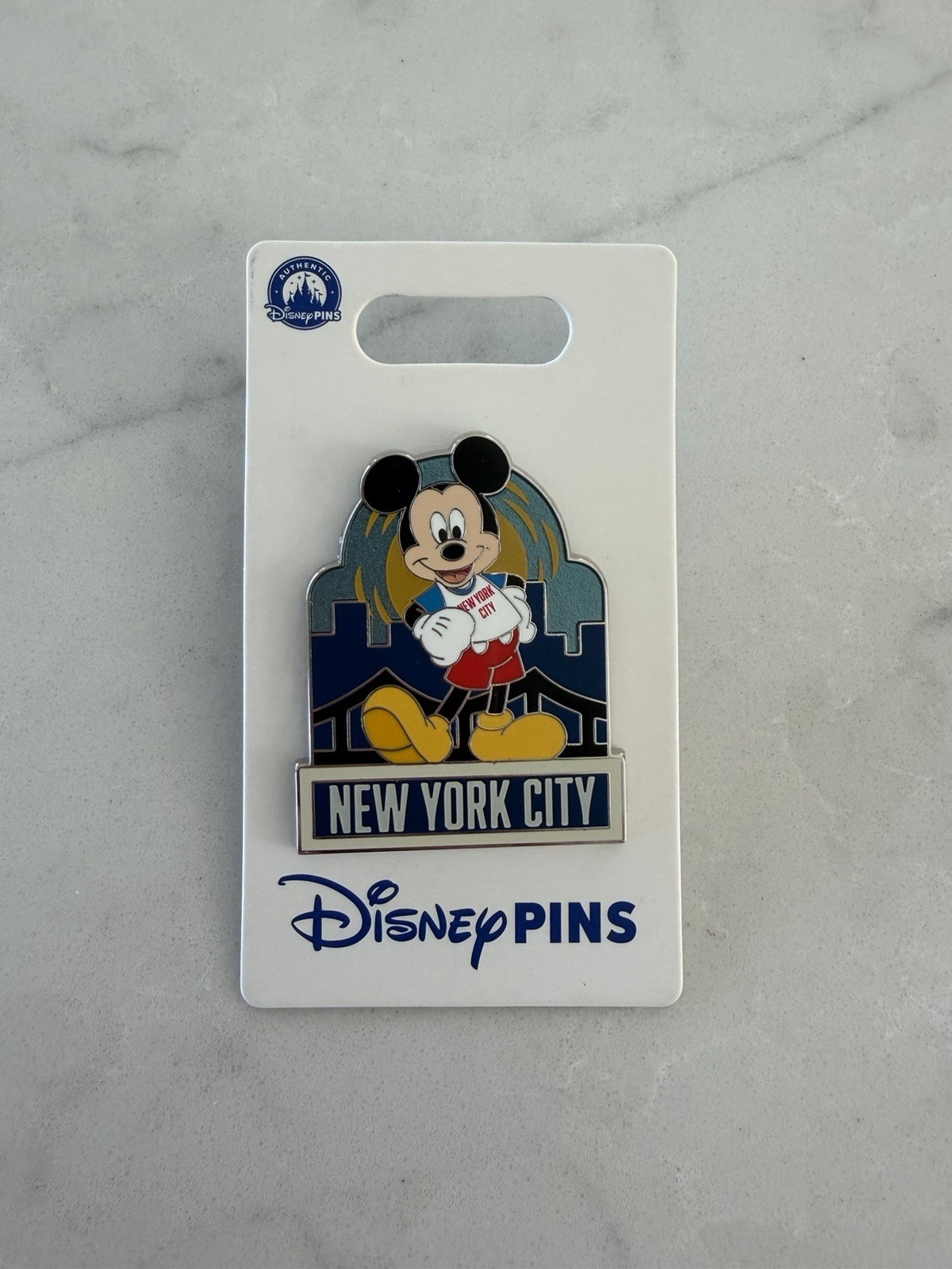 2026 Disney Store Times Square New York City Mickey Mouse Skyline OE Pin