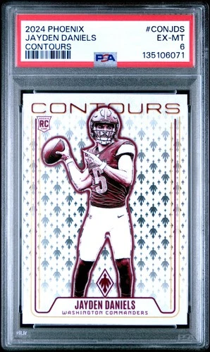 2024 PANINI PHOENIX CONTOURS #CONJDS JAYDEN DANIELS ROOKIE RC PSA 6