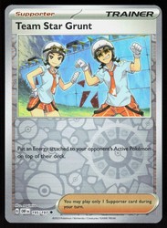 Team Star Grunt 195/197 Obsidian Flames Reverse Holo