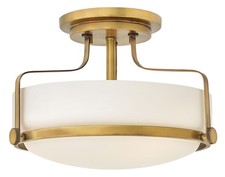Hinkley Lighting 3641 Harper 3 Light 15"W Semi-Flush Bowl Ceiling - Brass