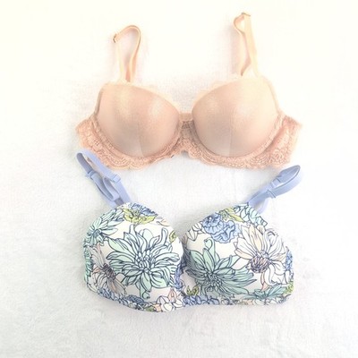 Victoria's Secret / Kindly NWT Bundle (2) Lined T Shirt Bras size 32C 
