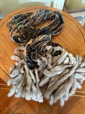 Stola Sciarpa Cachemire E Code Di Visone