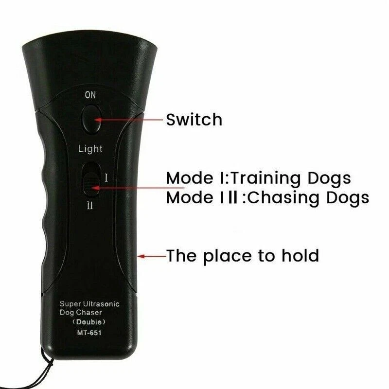 Ultrasonic Pet Anti-Bark Barking Train Repeller Deterrent Dog Stopper Aggressive - Image 3 of 4