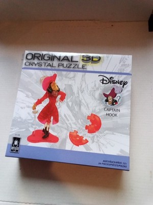 BePuzzled Disney Captain Hook Original 3D Crystal Puzzle 39 Pieces Ages 12+