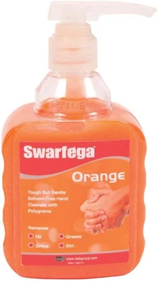 Swarfega Orange Hand Wash, Solvent-Free Heavy Duty Hand Cleaner with Natural An