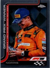 2025 Topps Chrome Formula 1 F1 #116 Lando Norris Grand Prix Winner Card