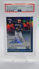 2019 Topps Chrome Update Keston Hiura #KH Rookie Debut Auto GEM MT PSA 10 (RC)