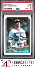 1988 TOPPS #144 BRIAN BOSWORTH RC SUPER ROOKIE SEAHAWKS PSA 9