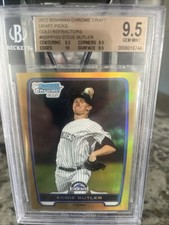 2012 Bowman Chrome EDDIE BUTLER GOLD REFRACTOR RC 39/50 GEM MINT 9.5 SWEET CARD!