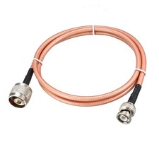 Low Loss RF Coaxial Cable Connection Coax Wire RG-142 N Male to BNC Male 120cm