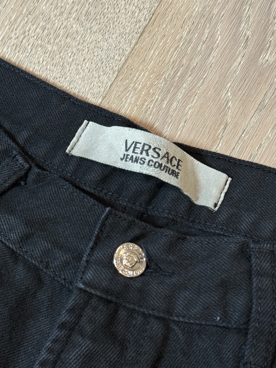 Versace Jeans Couture ITALY Mens size 36 50 Black Cotton Vintage