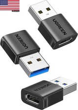 UGREEN USB to USB C Adapter 3Pack, USB C Female to USB Male Adapter 10Gbps Type