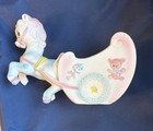 Vinatge Inarco Horse Cart Baby Planter E-2239 Pony Teddy Bear Pink Blue — photo 1