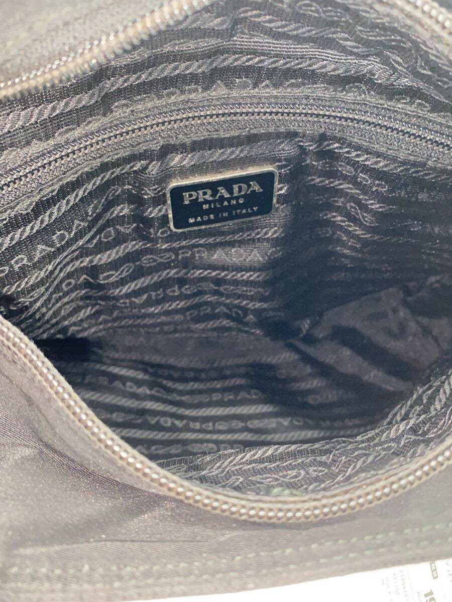PRADA handbag nylon black plain thumbnail 6
