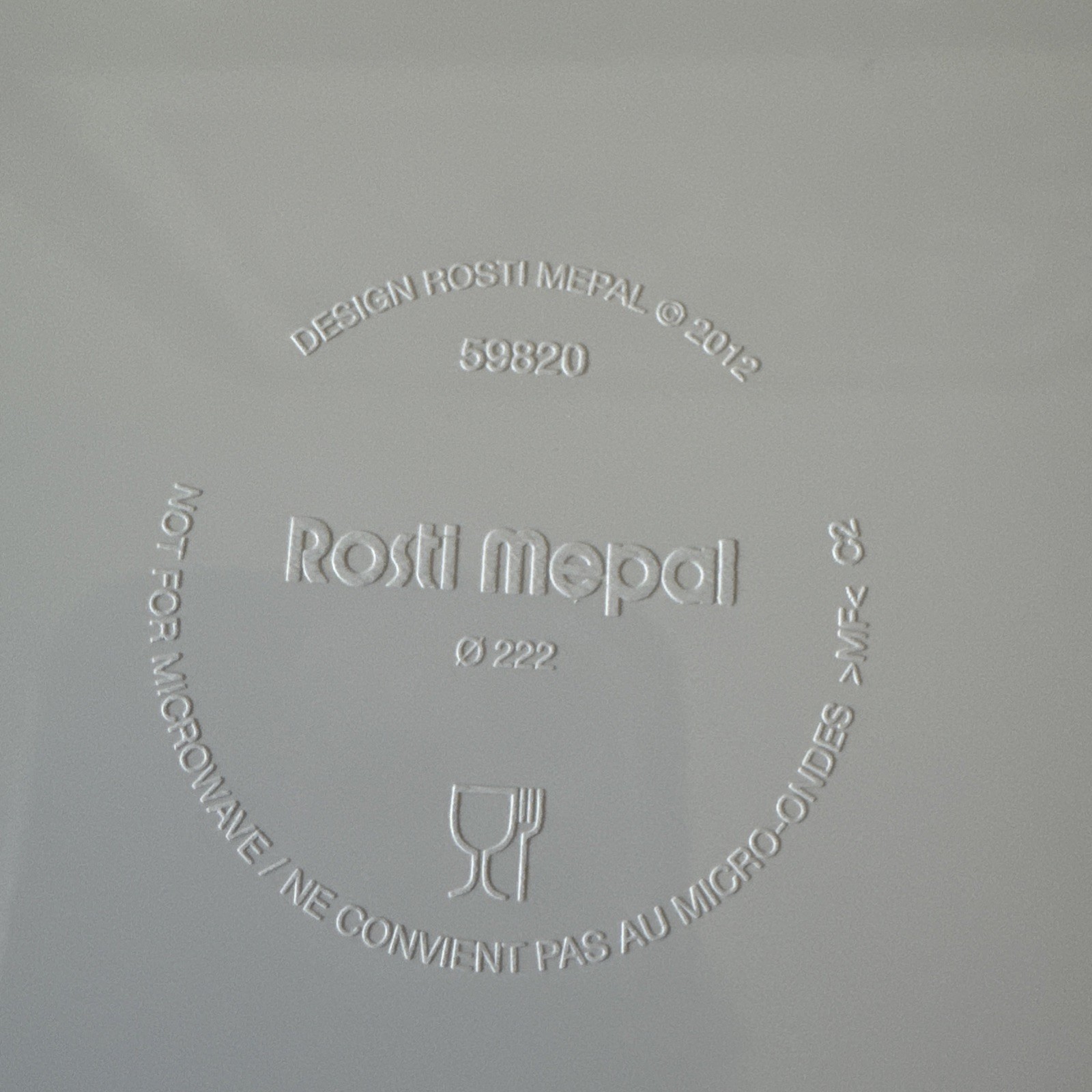 Rare Rosti Mepal Denmark VTG 20PC Picnic Dinner Set -Tropical Theme