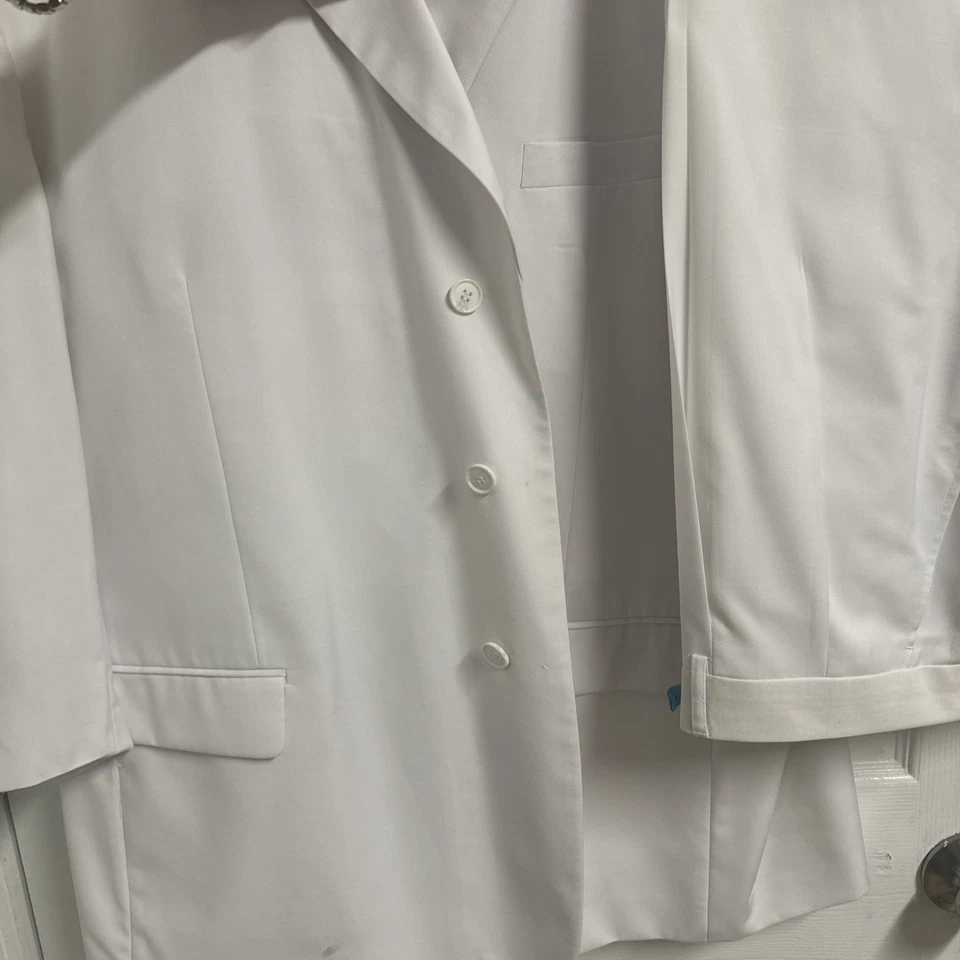 Traje de hombre Milano Moda 3 piezas blanco talla 54R/48R chaqueta chaleco y pantalones Foto 2 de 4