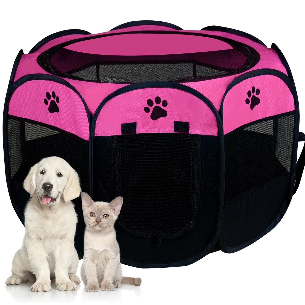Dog Playpen, Puppy Pet Cat Playpen Indoor for Small Dogs Tent