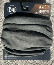NEW BUFF MERINO WOOL MIDWEIGHT NECK HEAD SOLID BARK SPAIN