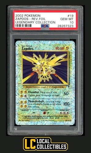 POP 49 Zapdos 19/110 Reverse Holo 2002 Legendary Collection PSA 10 GEM MINT