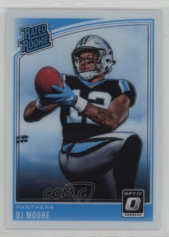 2018 Donruss Optic Rated Rookie DJ Moore #166 1eu9
