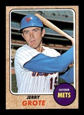 1968 Topps #582 Jerry Grote   VGEX X3695723