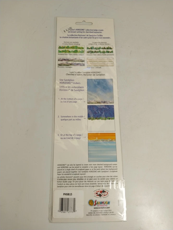 Наклейки на границу для скрапбукинга Sandylion Horizons Lakeside Cabin бескислотные 12 дюймов PHSB15 - Изображение 3 из 4