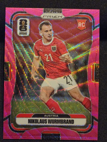 Nikolaus Wurmbrand [Fuchsia Wave] #150 2026 Panini Prizm FIFA card