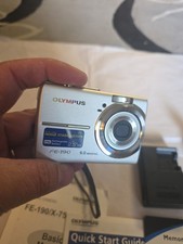 Olympus FE-190 Digital Camera With Charger Battery,Cables, Paperwork No Xd Card