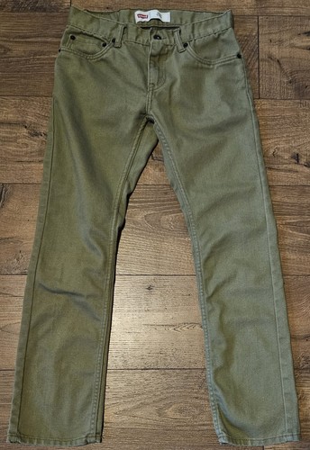 Levis 511 Slim Size 14 Regular W27xL27 Olive Green Actual (27x26)