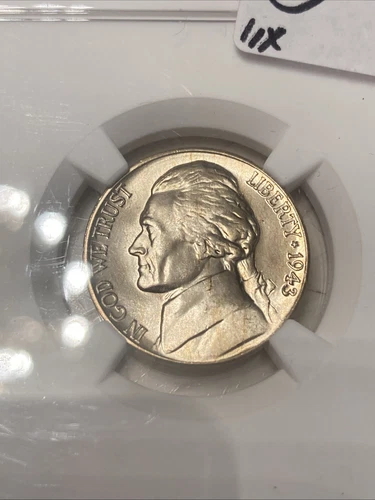 1943 D Silver Jefferson Nickel, NGC MS67, Free shipping