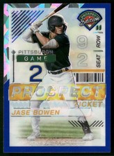 2024 Panini Prospect Edition #7 Jase Bowen Blue Ice Holo #/299