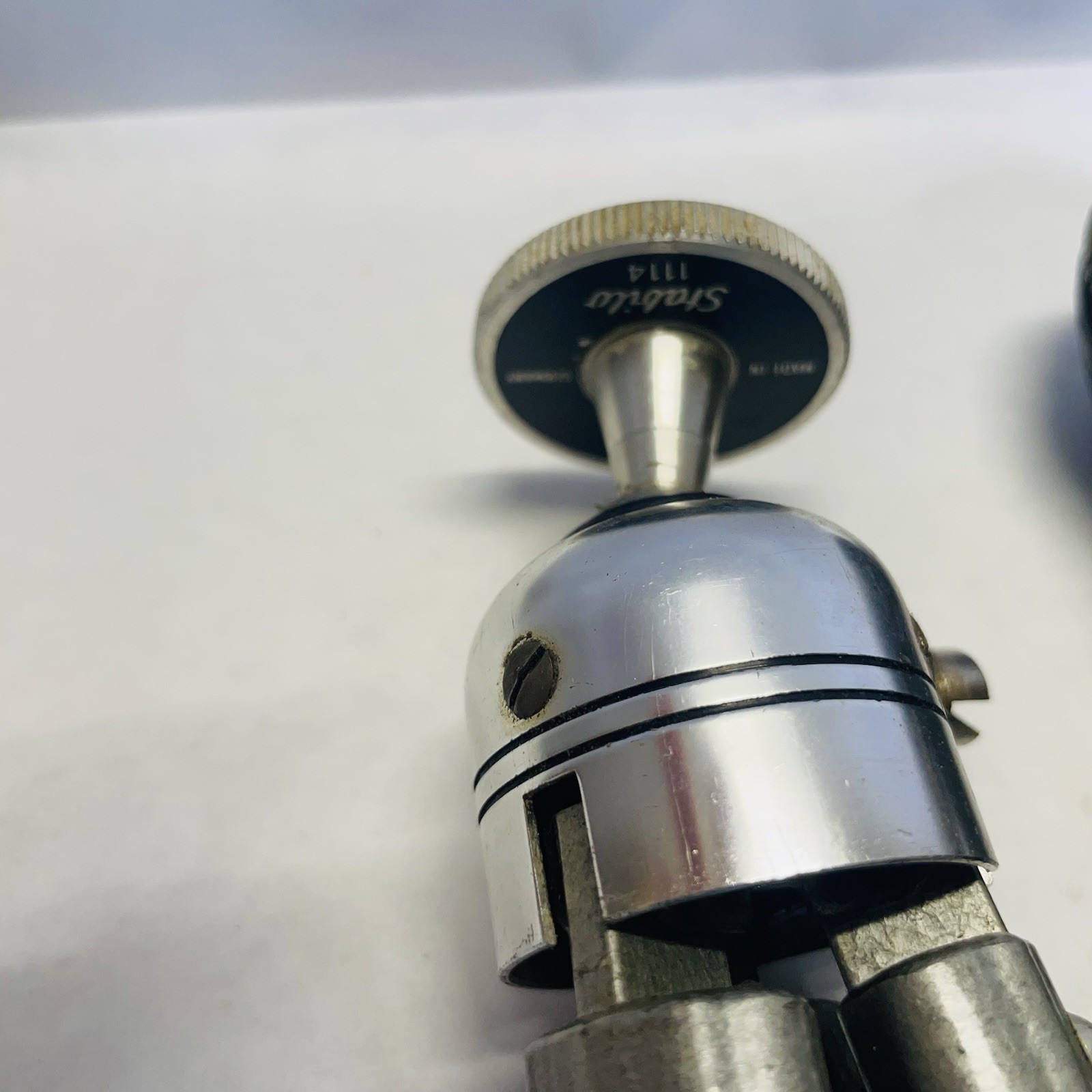 Bilora Stabilo 1114 Vtg Tripod with Ball Head With Leather Case Extends To 31”