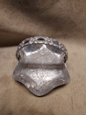 RODNEY KENT SILVER CO  ALUMINUM CANDY DISH # 429 USED CONDITION