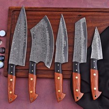 Damast Küchenmesser Set 5 Teil Set 67 Damast...