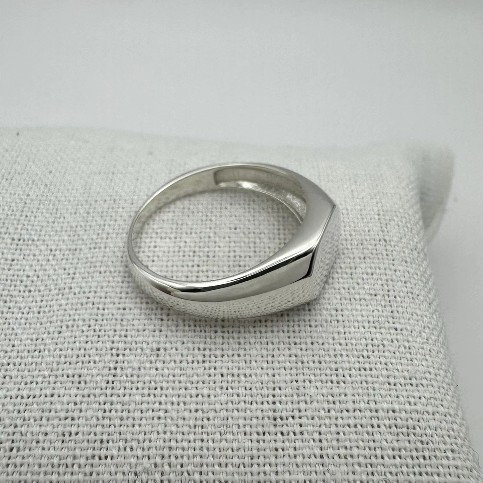 Anillo de sello para hombre | Plata de ley .925 | Talla 8 Foto 4 de 4