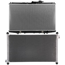 Aluminum Radiator & AC Condenser Cooling Kit For 1998-2002 Honda Accord 2.3L