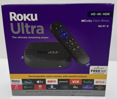 Roku Ultra 2024 - Ultimate Streaming Player - 4K Streaming Device for TV with HD