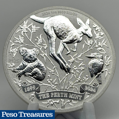 2024 Australia 1 oz Silver Perth Mint 125th Anniversary Coin .9999 Fine Silver