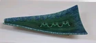 VTG Royal Haeger ceramic ART pottery Green Blue Ashtray 128 Drip Glaze 13" L MCM