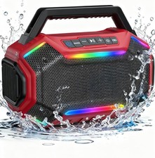 Bluetooth 6.0 Speaker 80W Peak Loud Speaker W/ Bass 30H Working Time IPX6