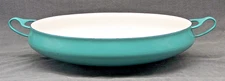 Vintage Dansk Paella Cooking Pan Teal Blue Kobenstyle Enamel France 13 1/4”