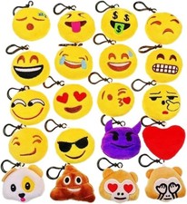 Mini Plüsch Schlüsselanhänger 20 Stück 5cm Farbenfroh Kinder Party