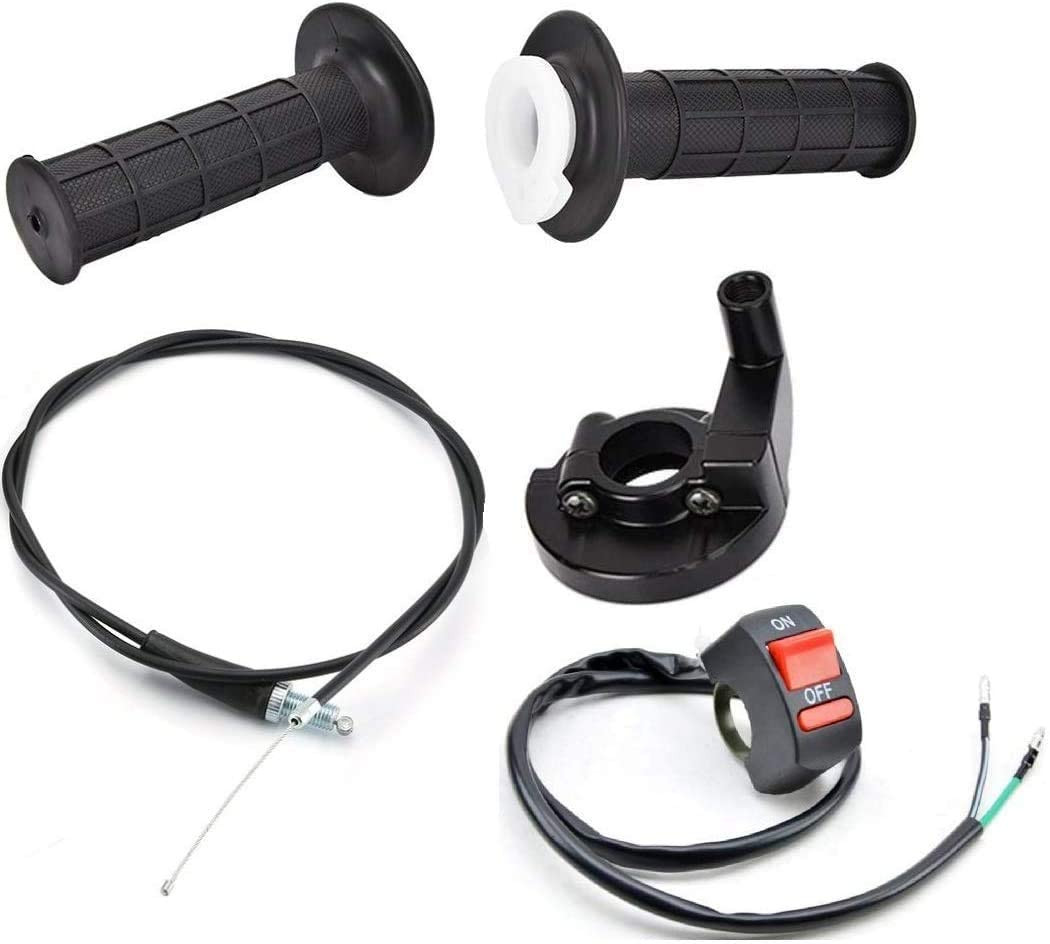 22Mm Twist Throttle Accelerator Handle Grips, 50 90 110 125Cc Pit Bike Dirtbike