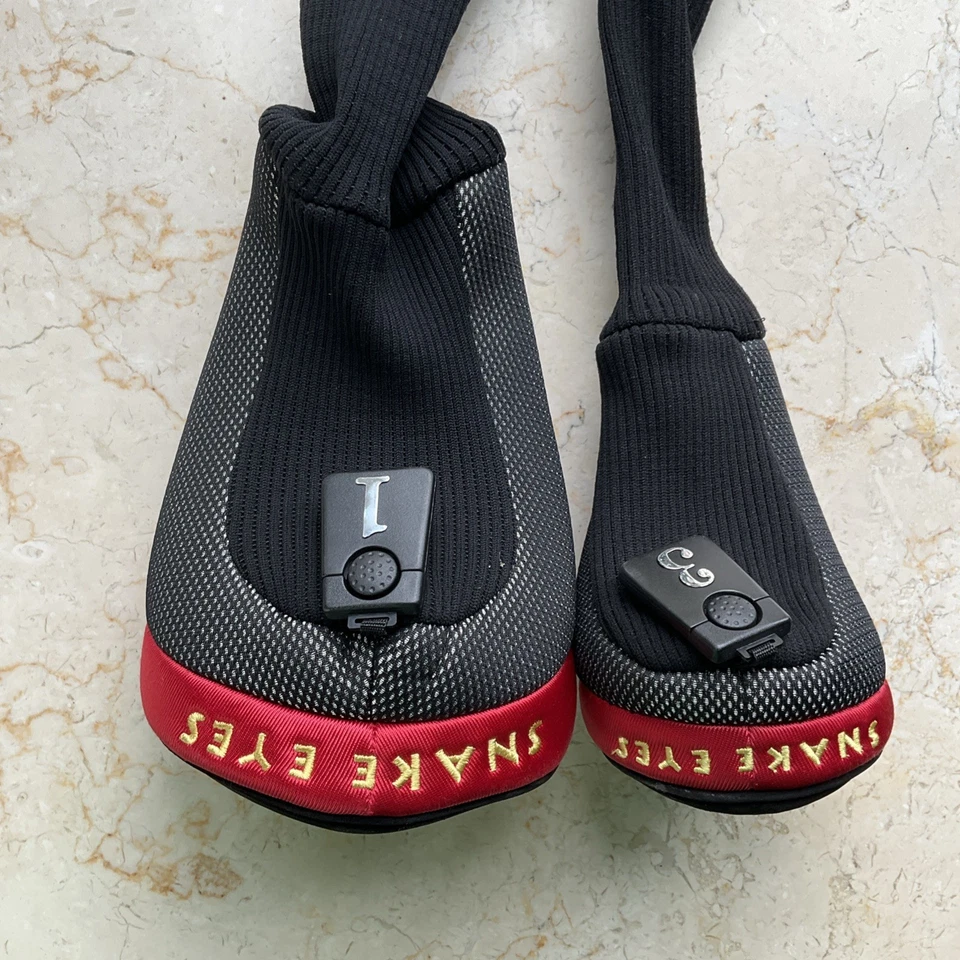 Cubiertas de cabeza de golf Snake Eyes Power Link 1 driver y 3 de madera negras rojas doradas DEFECTOS Foto 4 de 4