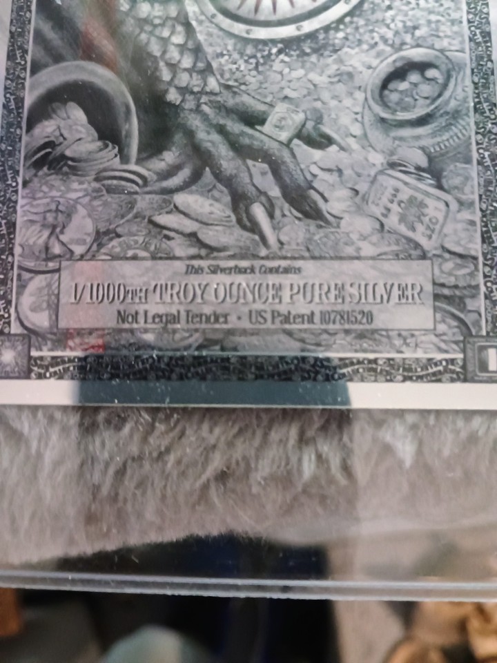 Aurum 2022 Silver Dragons Silverback Notes 7/1000 Troy Oz .999 Silver ...