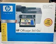 HP Officejet 5610 All-In-One Print Copy Scan Fax Color Incjet Printer New Sealed